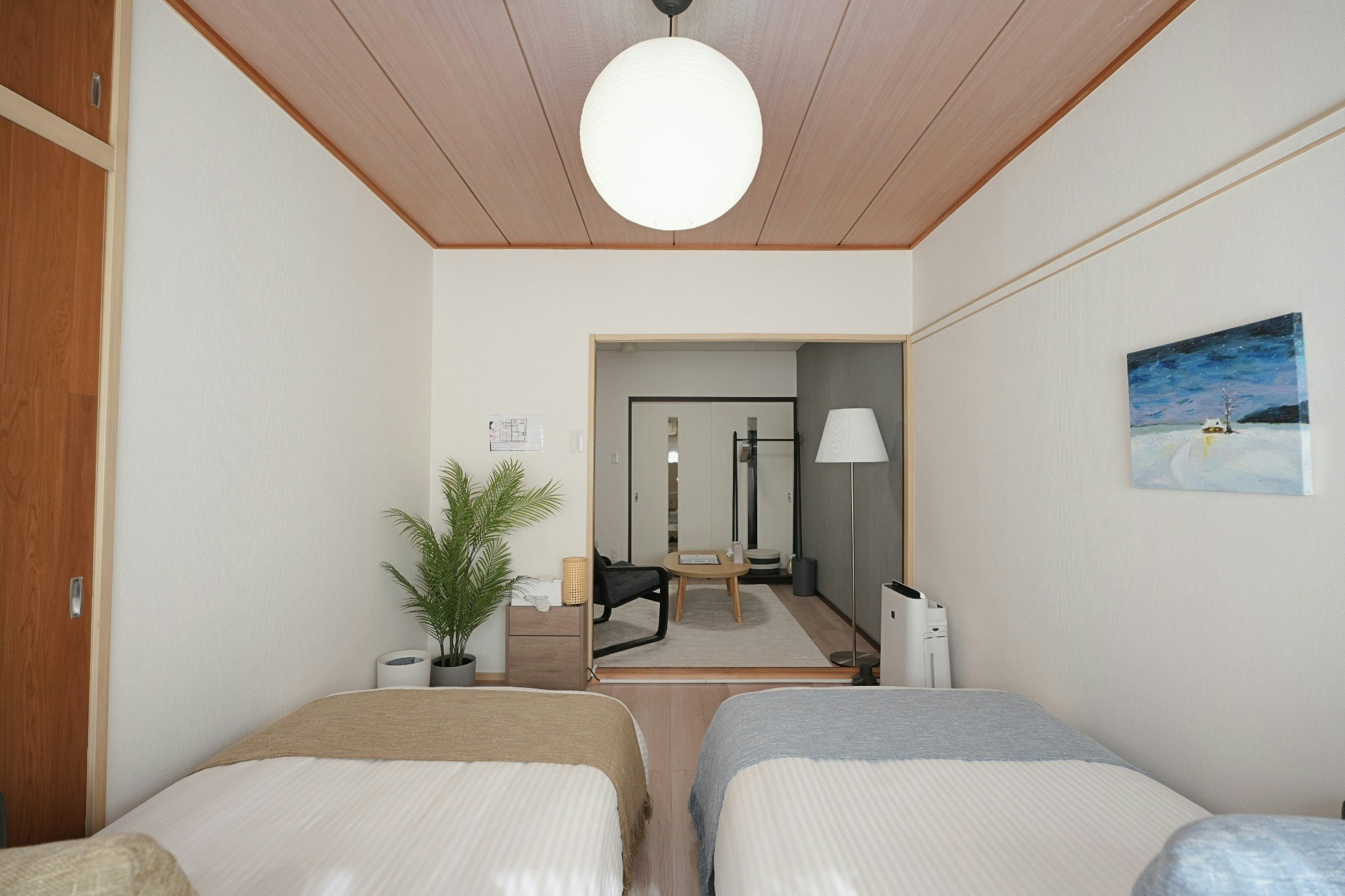 【東府中駅徒歩5分】プロジェクター完備|動画見放題|最大5名|無人チェックイン