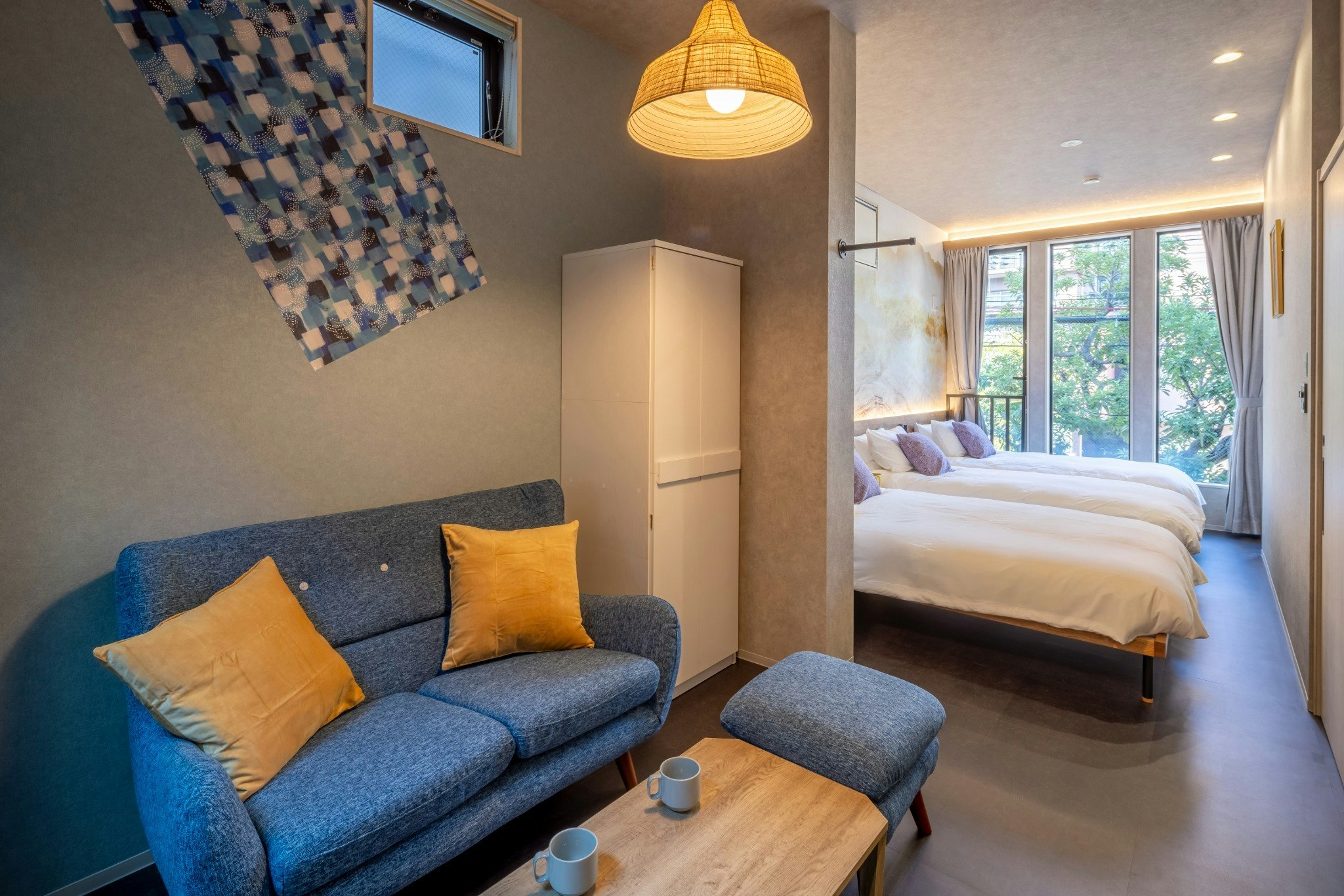 【新規オープン】天王寺3分/坪庭と半露天風呂の一棟貸ヴィラ