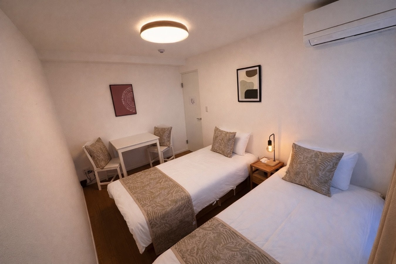 最大4名|駒込駅徒歩7分|31m2|2ベッドルーム・シングルベッド4台|キッチン完備|302