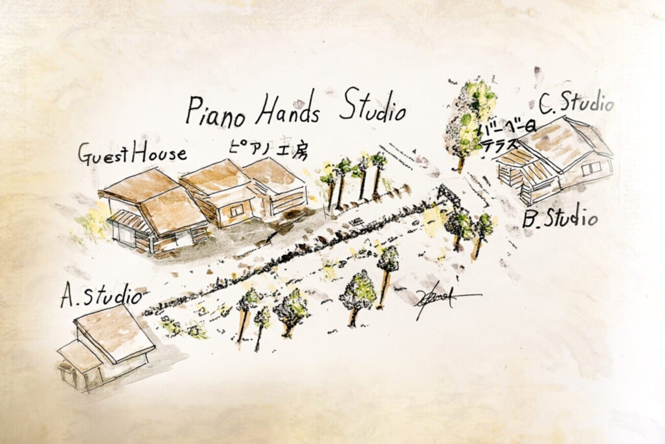 スタジオ付の宿泊施設/音楽機材使い放題/演奏会/バンド練習/レコーディング等にも