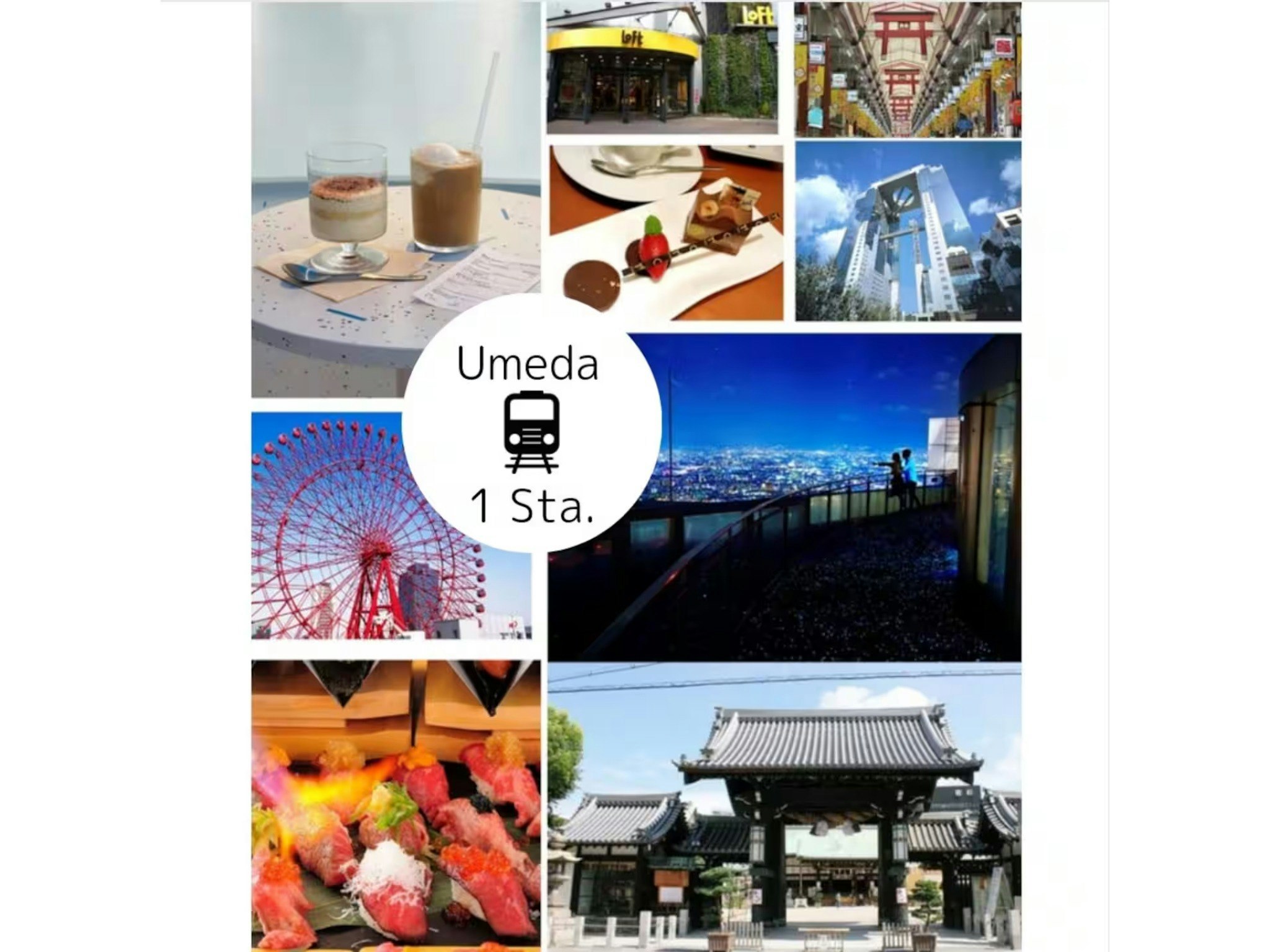 【禁煙】A1/梅田,新大阪駅隣/阪急十三駅近く/1F/リーズナブルで長期滞在にも最適