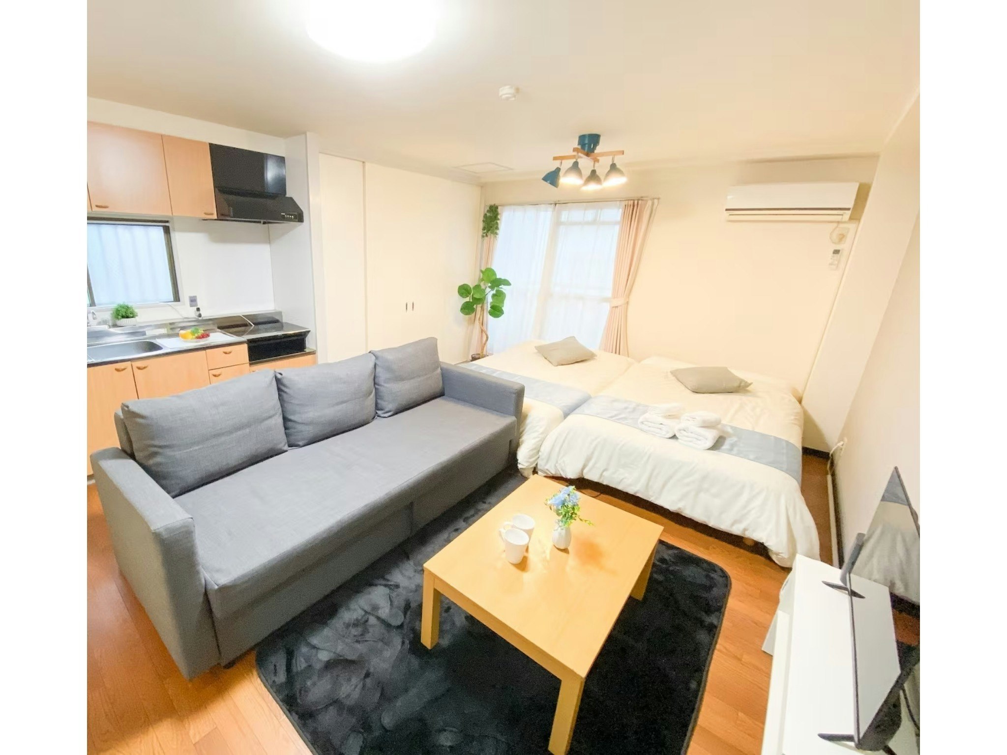 【禁煙】D1/梅田,新大阪駅隣/阪急十三駅近く/リーズナブルで長期滞在にも最適