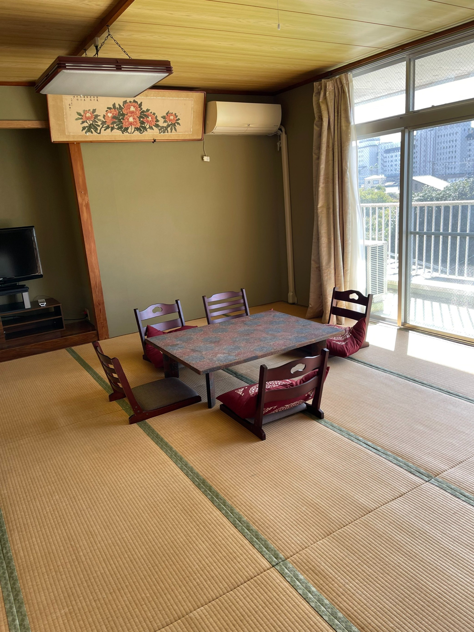 16畳(26m2)畳み大部屋和室、室内シャワー付き!バルコニーシービュー眺め最高!