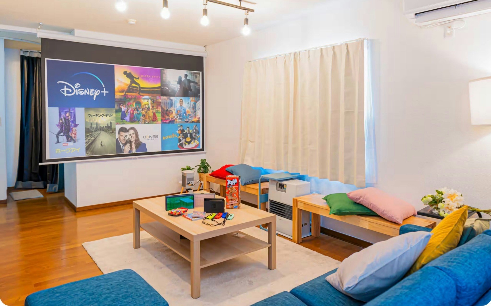 最大16名/駐車場2〜3台無料/大画面ゲーム&映画鑑賞/札幌中心部まで車で10分