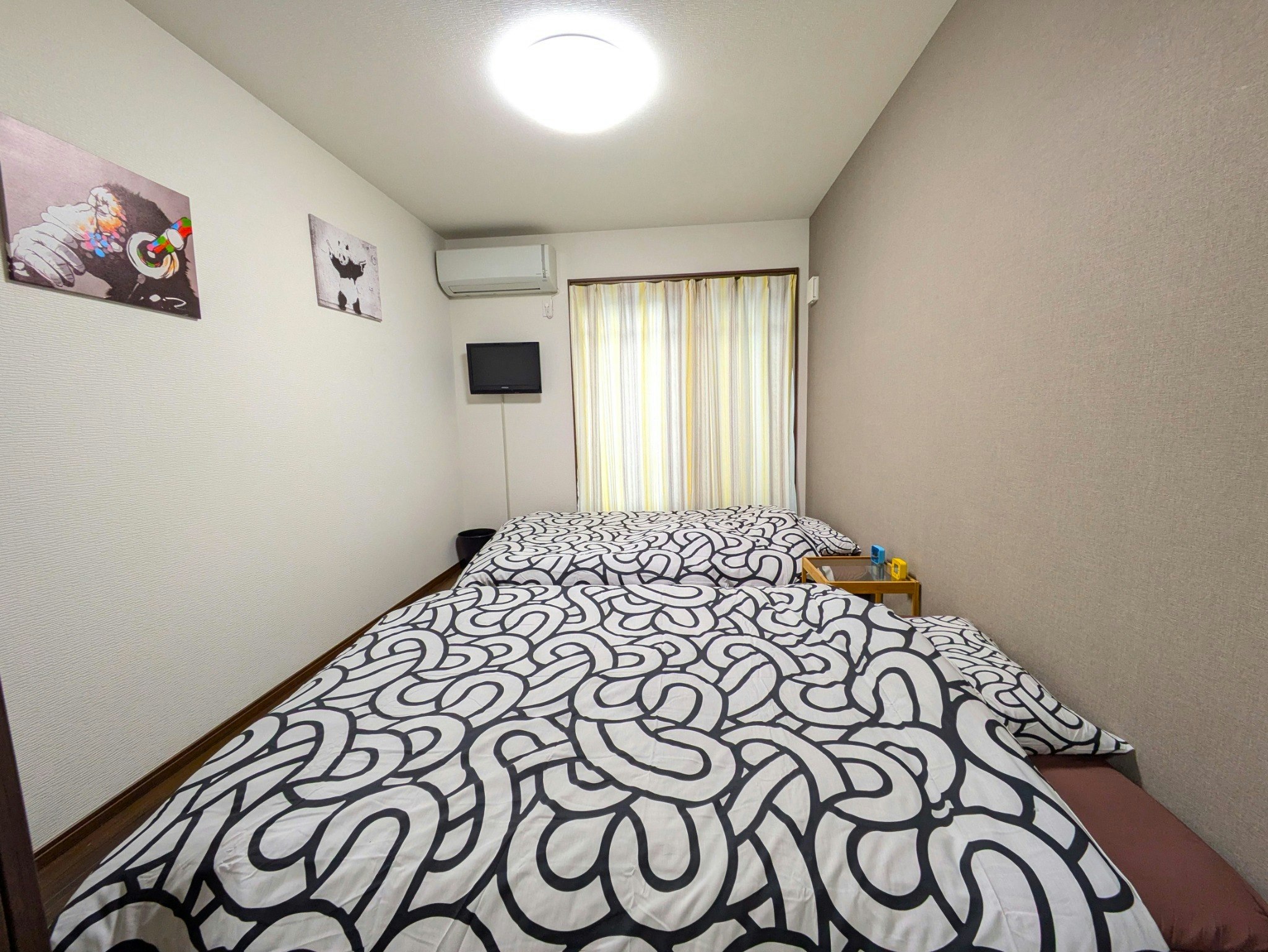 Familyタイプのお部屋。難波近く。中心部なのに静かな住宅街です。