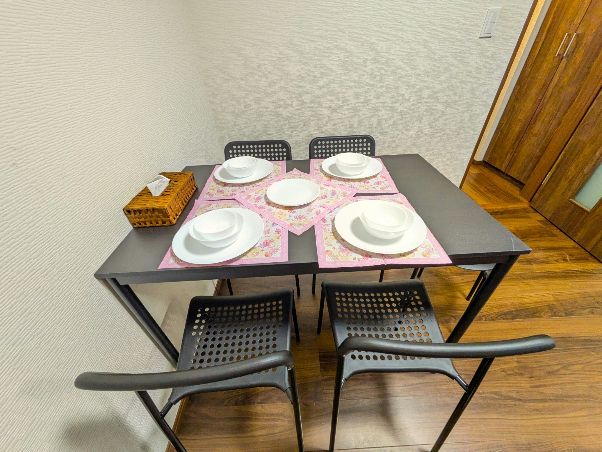 Familyタイプのお部屋。難波近く。中心部なのに静かな住宅街です。