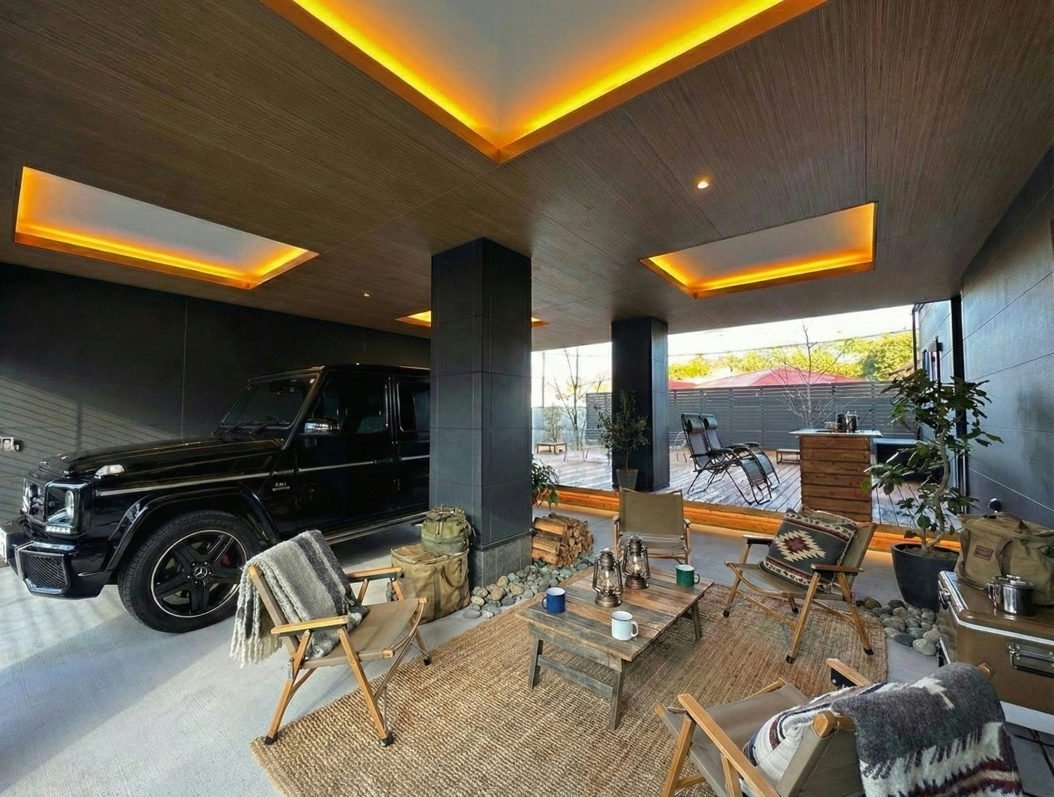 【大人の休日/完全プライベート】 サウナ・BBQ設備完備のガレージ・ハウス