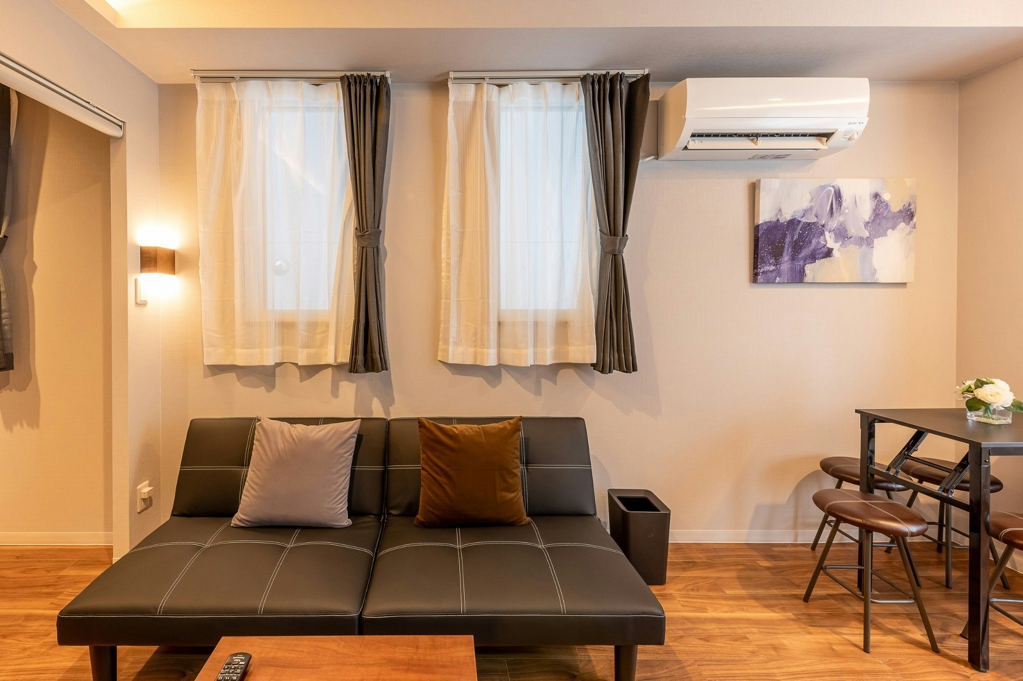 FLEX CELLA TSUKISAMU A 最大5名 1LDK 地下鉄駅まで3分 駐車場付