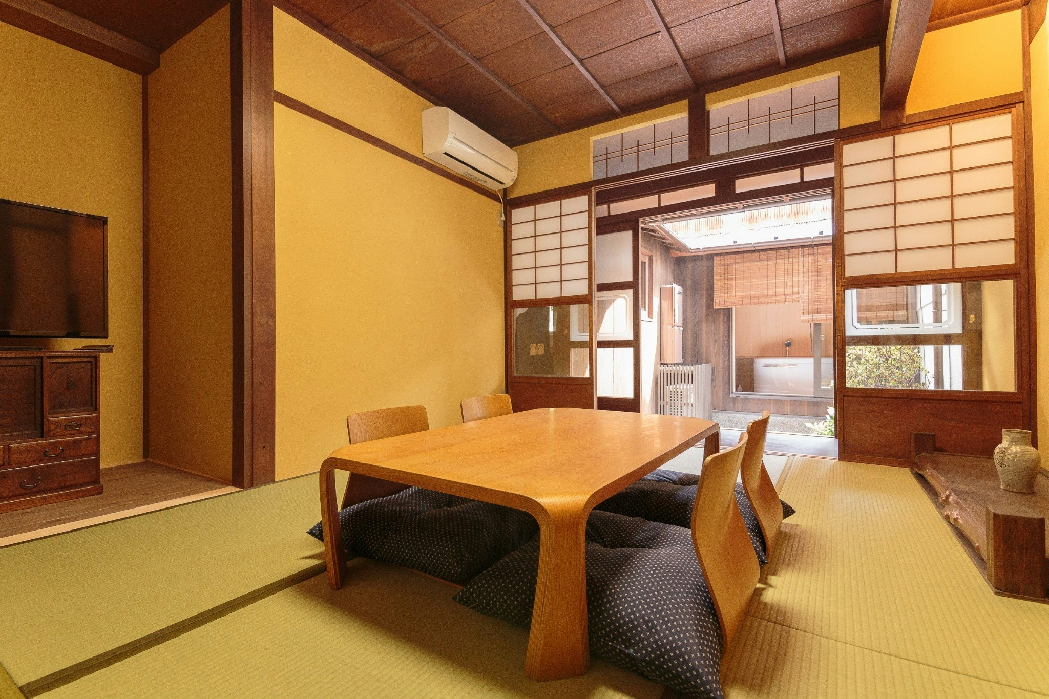 庭園ビューの浴室付き・伝統的な京町家