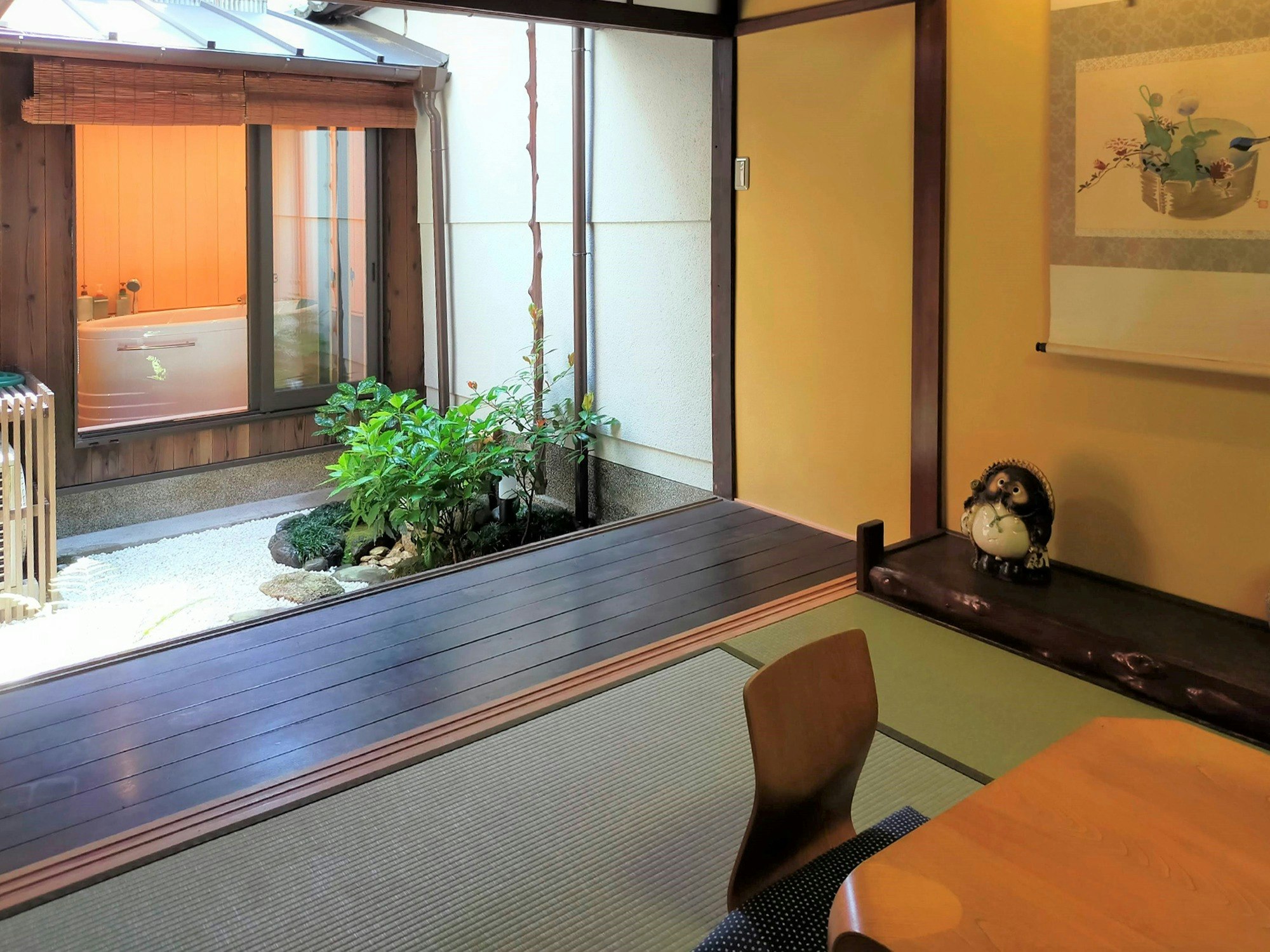 庭園ビューの浴室付き・伝統的な京町家