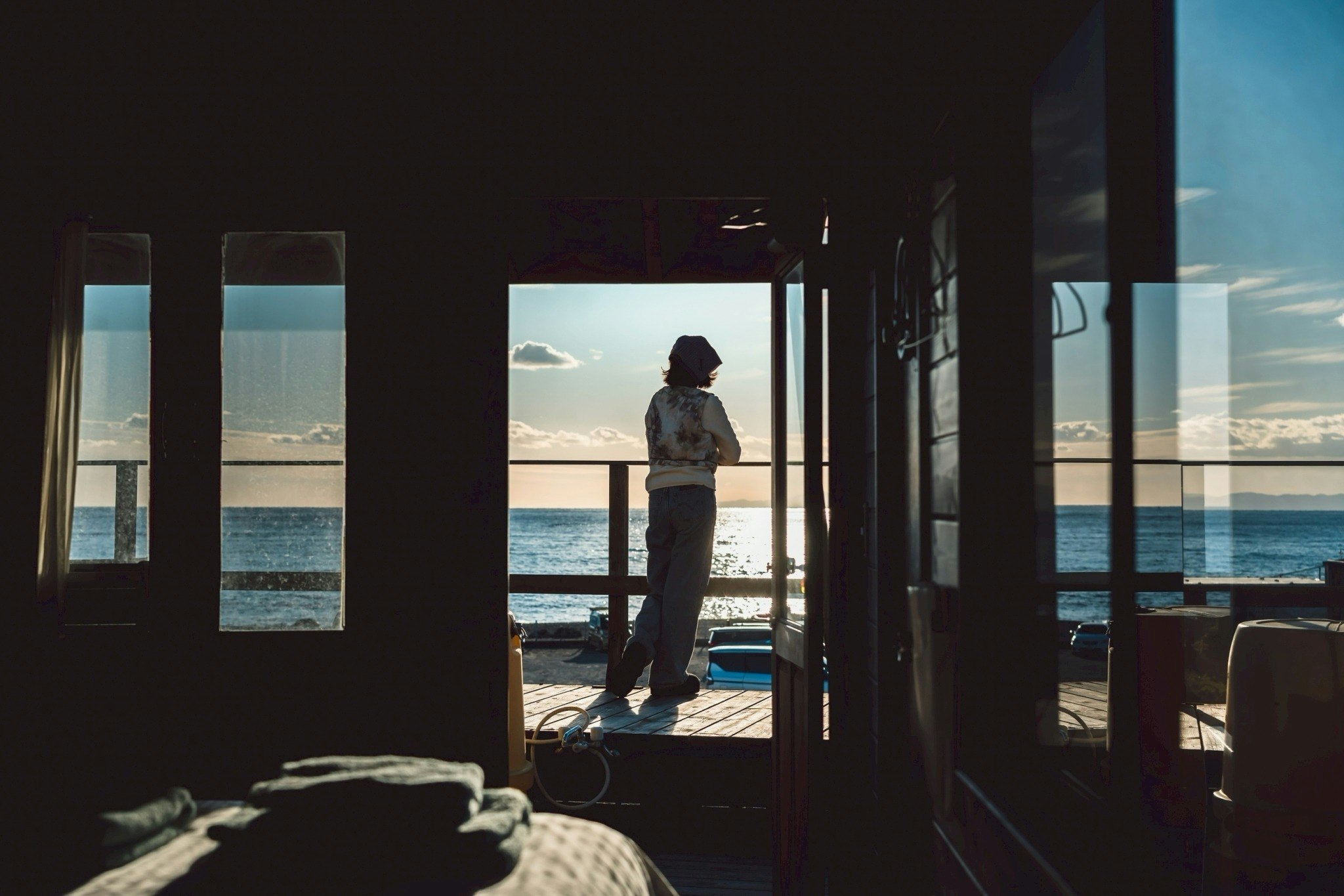 【海目の前】絶景オーシャンビューのトレーラーハウスで特別な滞在|BBQ・焚き火可|ペット可