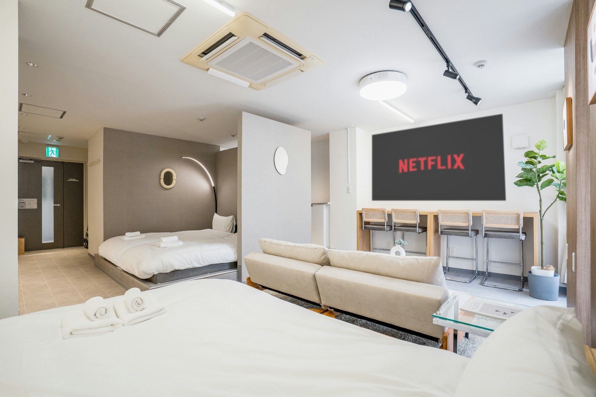 【NEW OPEN】リトリートタワー博多〈美野島〉|100インチプロジェクター|博多駅徒歩15分
