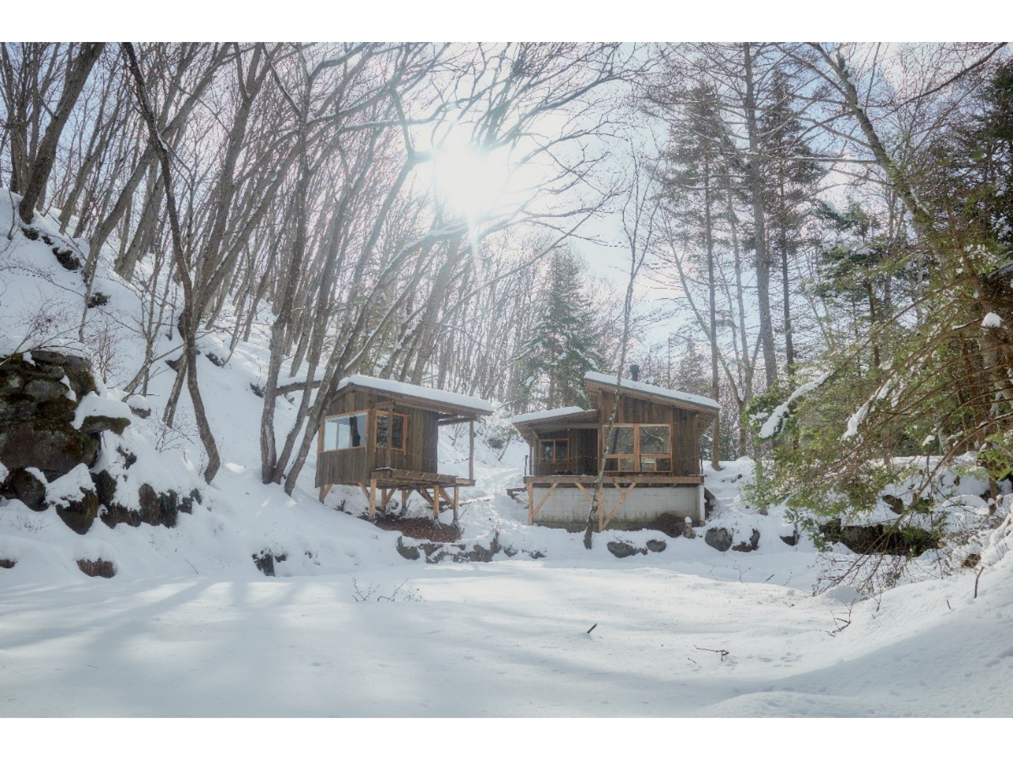 【禁煙】Hut -float- 薪ストーブがある池のほとりの暮らし