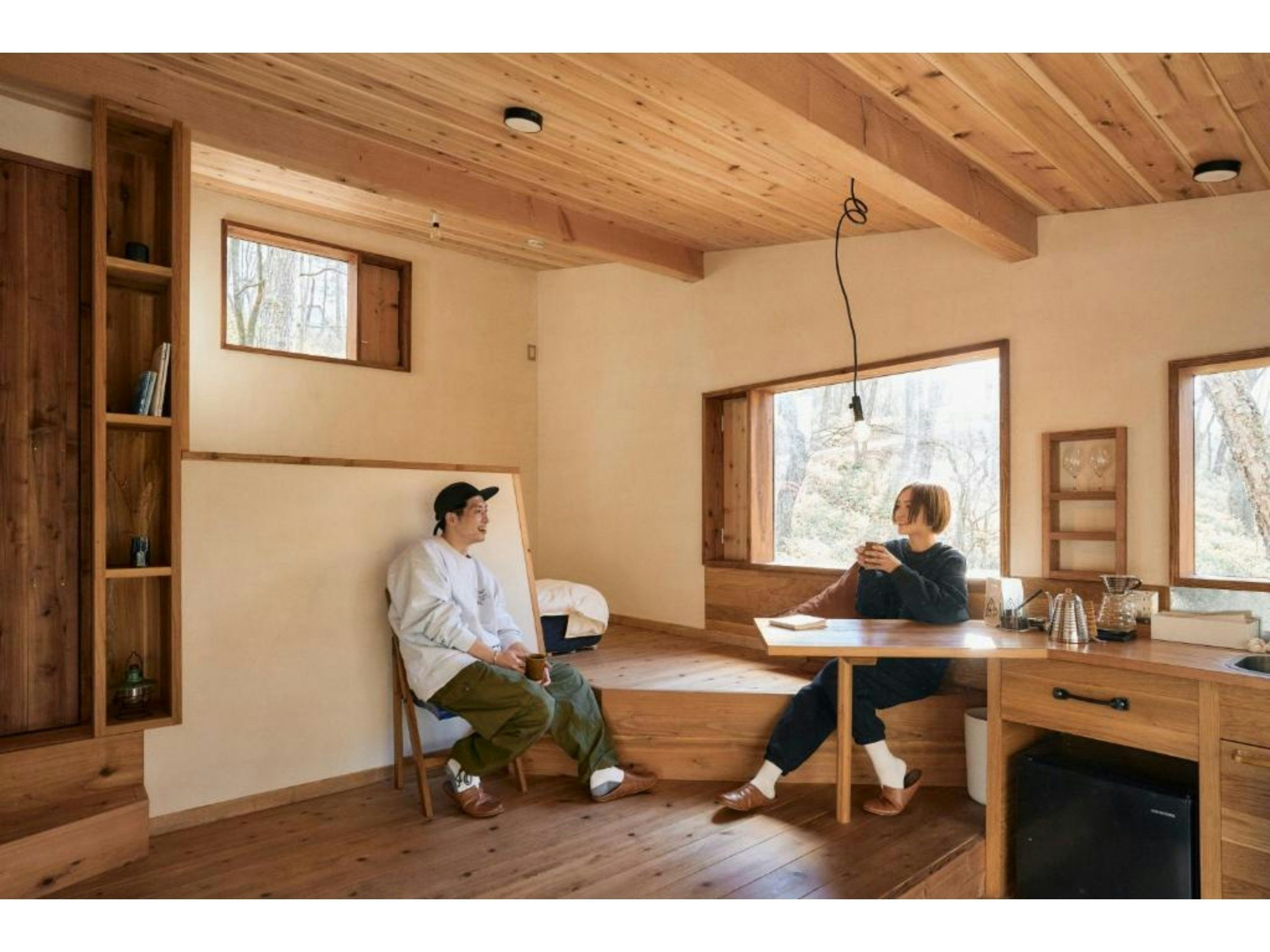 【禁煙】Hut -nest- 千曲川の源流を望む、鳥の巣のような小さな家