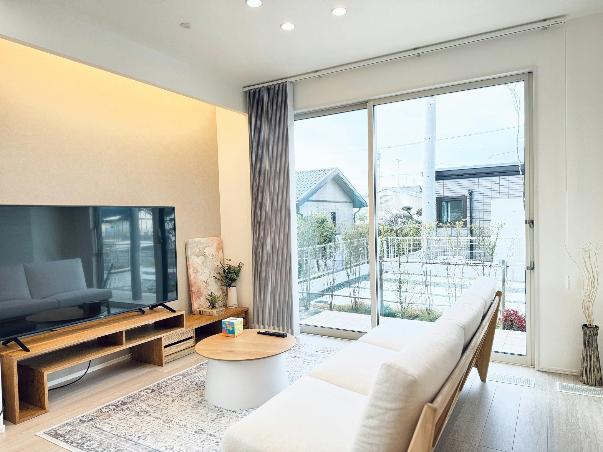 一棟貸切3LDK|洋室3+和室(カーテン付)|最大5名|Akikawa Miyoshi 6