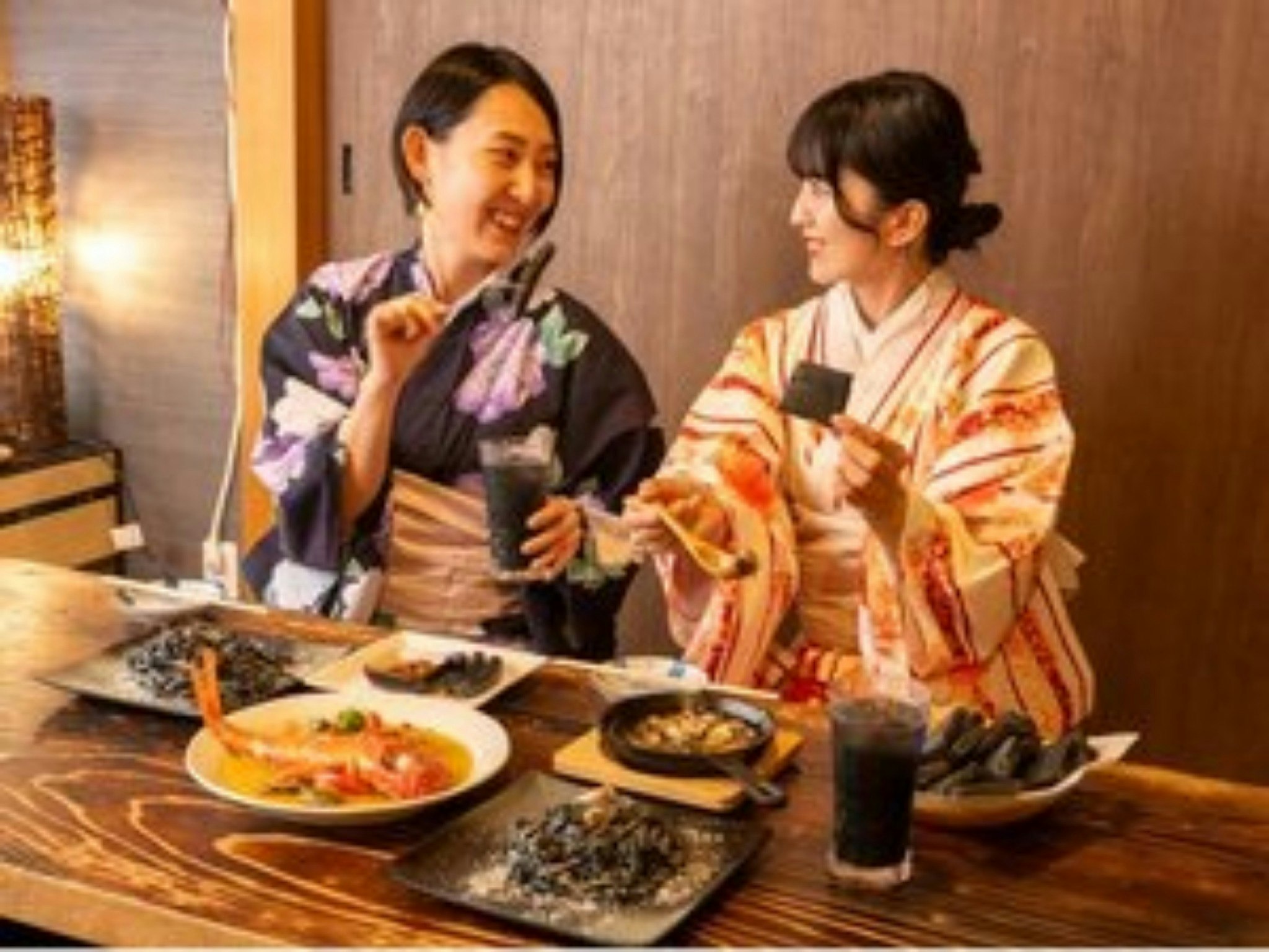 『体験・炭食』着物町歩きと美食を楽しむ1泊2食プラン!