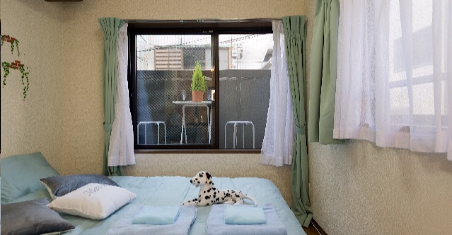 ダブルベットとベランダ