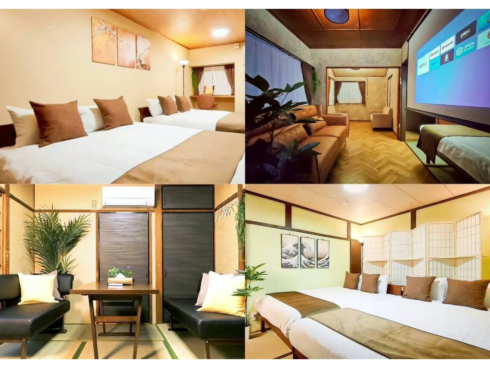 【禁煙】難波・道頓堀まで2駅4分/関西空港直通/最寄り駅から徒歩1分/5DK95m2/最大12名まで