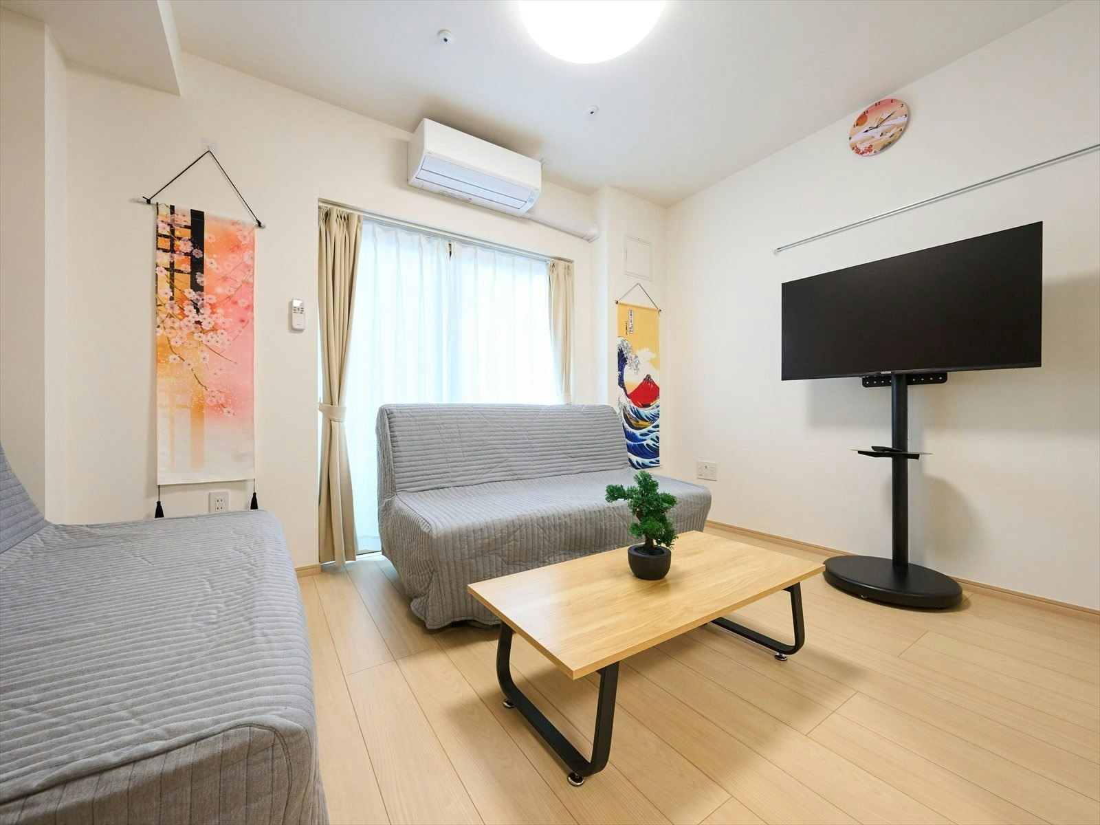 羽田空港1駅3分|1BR・キッチン・洗濯乾燥機|2段ベッド+ソファベッド2台|最大6名