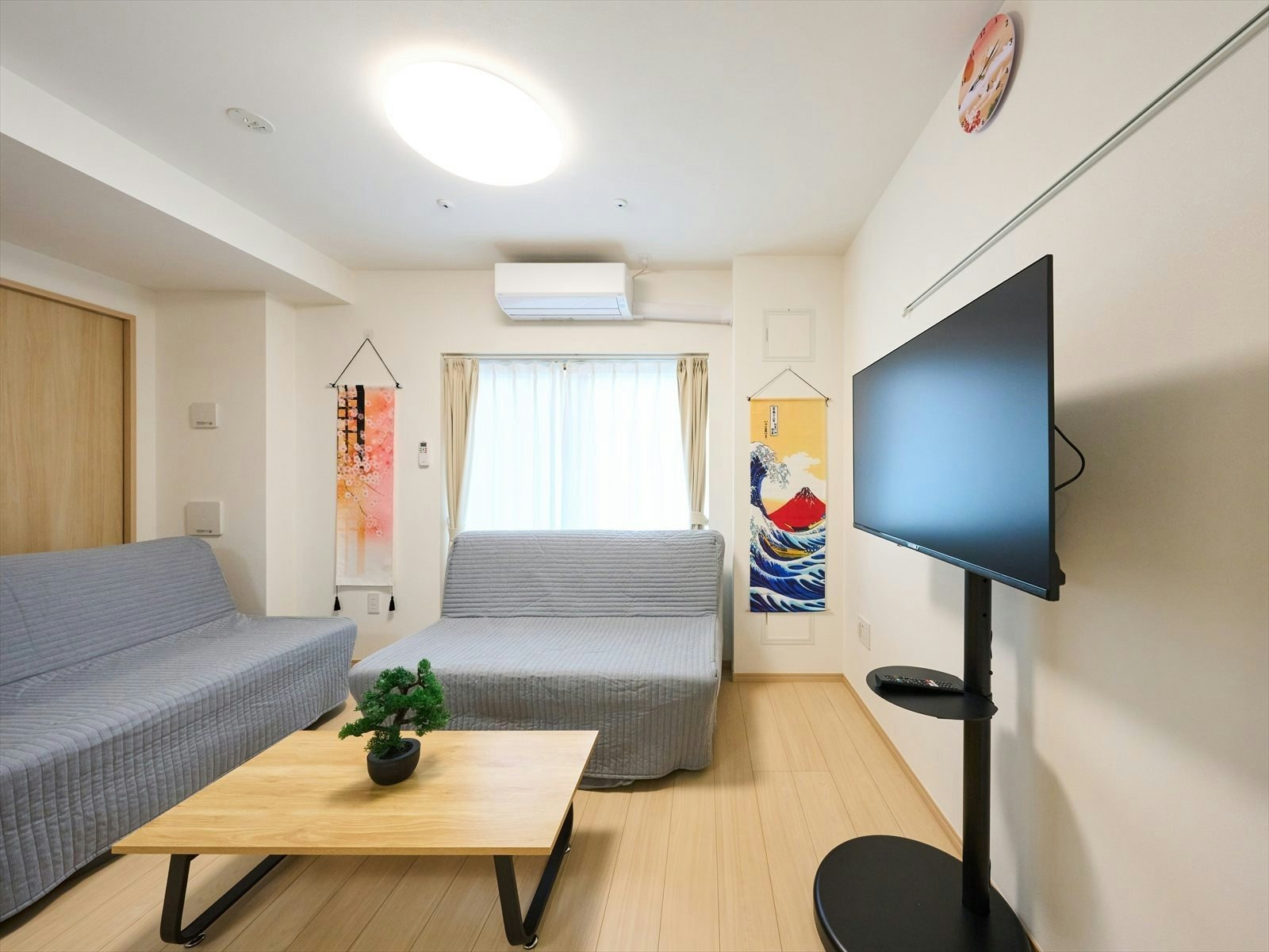 羽田空港1駅3分|1BR・キッチン・洗濯乾燥機|2段ベッド+ソファベッド2台|最大6名