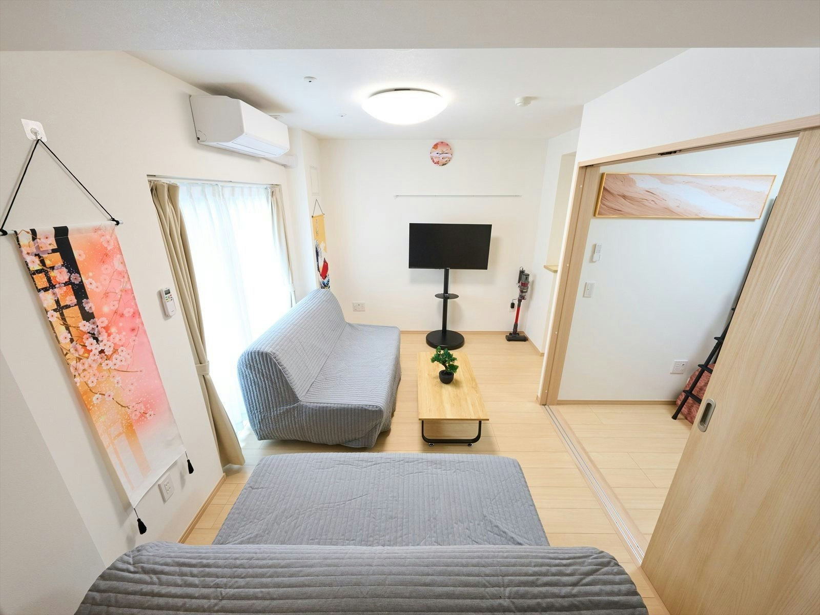 羽田空港1駅3分|1BR・キッチン・洗濯乾燥機|2段ベッド+ソファベッド2台|最大6名