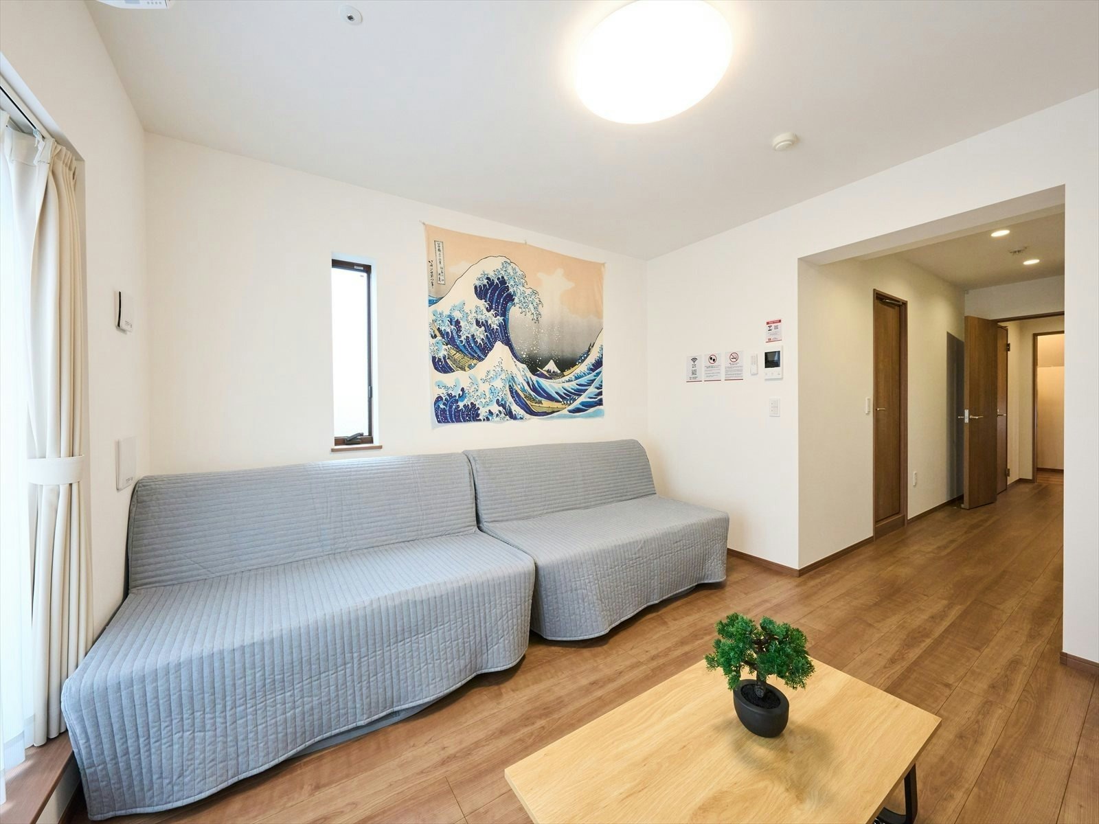 羽田空港1駅3分|1BR・キッチン・洗濯乾燥機|ダブルベッド+ソファベッド2台|最大6名