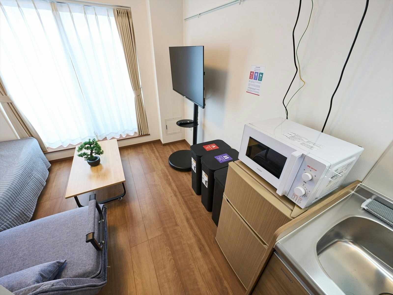 羽田空港1駅3分|1BR・キッチン・洗濯乾燥機|ダブル+ロフトベッド+ソファベッド2台|最大6名