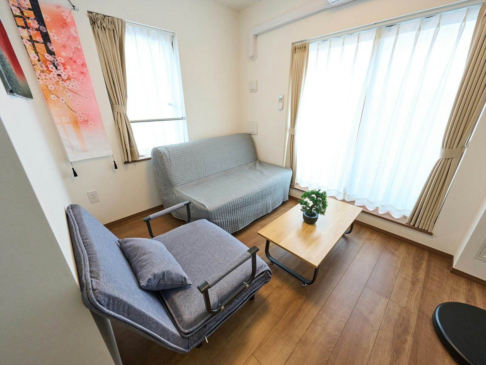 羽田空港1駅3分|1BR・キッチン・洗濯乾燥機|ダブル+ロフトベッド+ソファベッド2台|最大6名