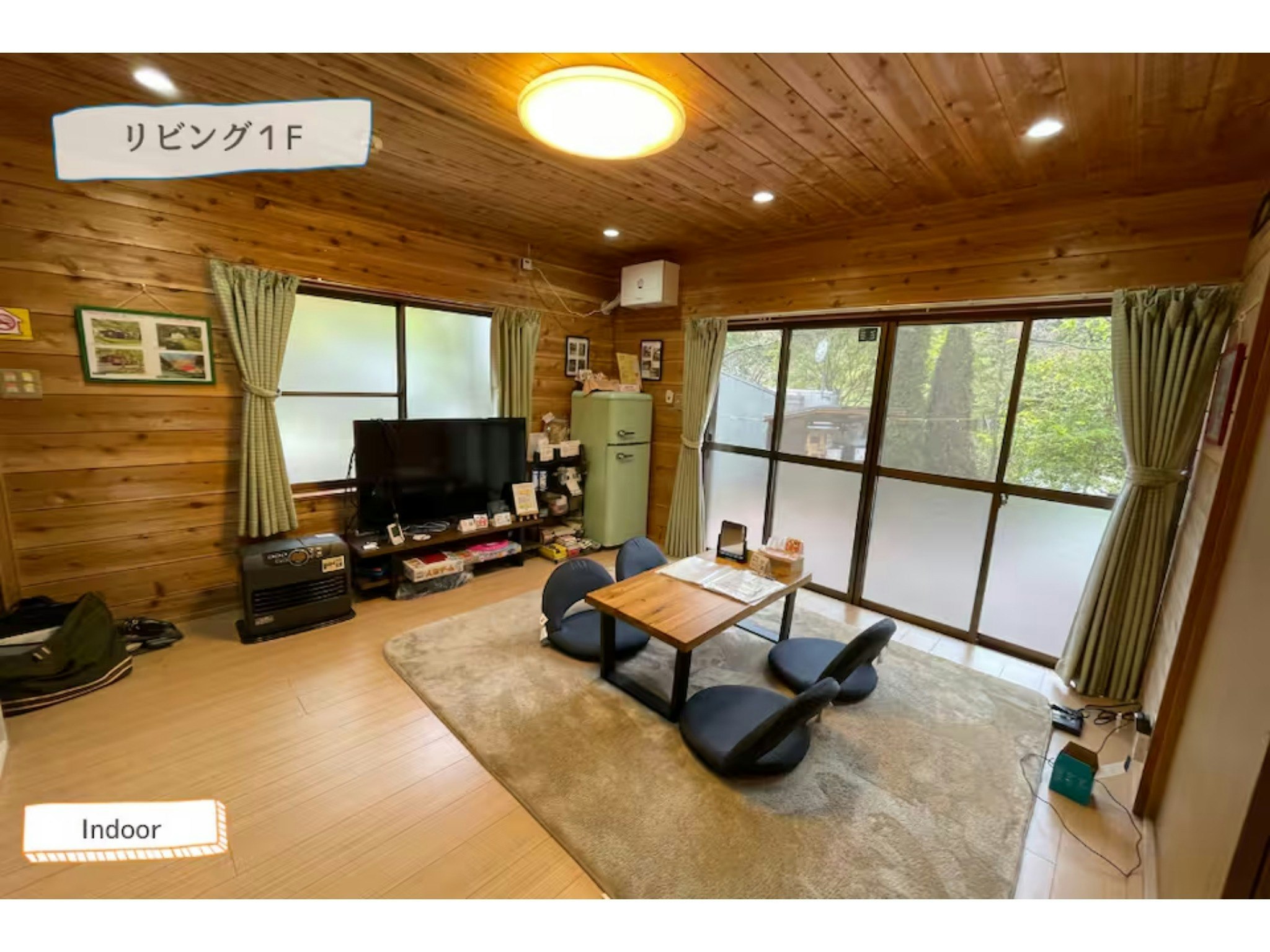 静かな別荘地で、のんびり、静かに過ごしたい方!焚き火、サウナありのままの自然を楽しむ癒しのスポット!