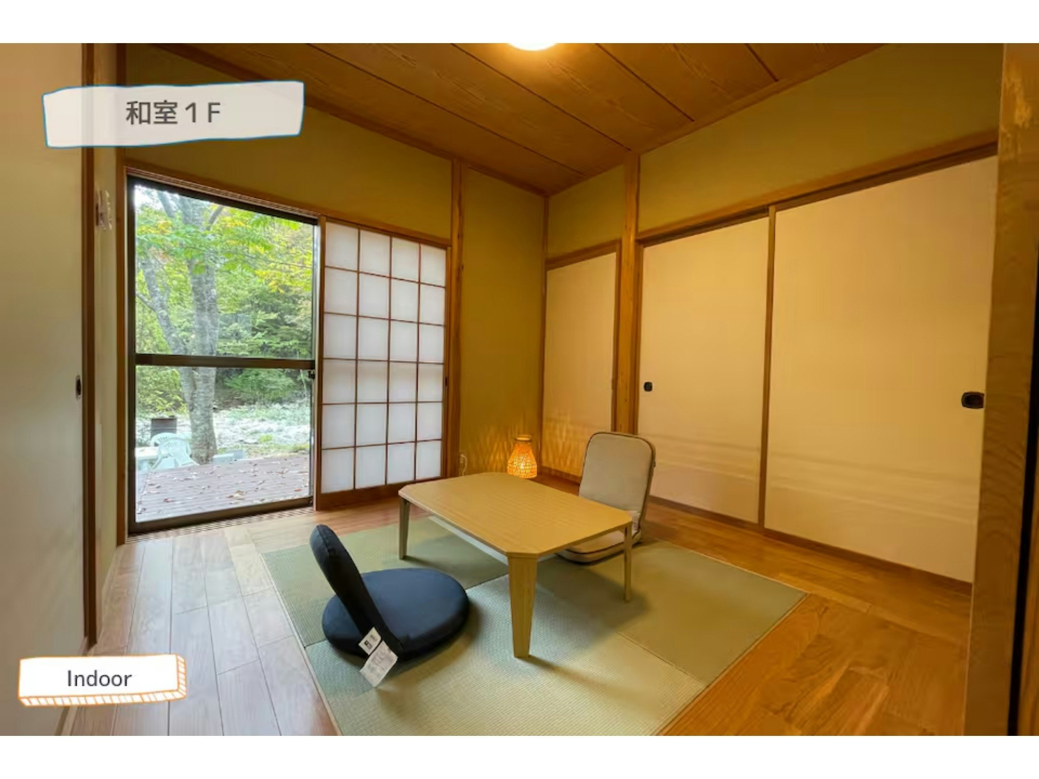 静かな別荘地で、のんびり、静かに過ごしたい方!焚き火、サウナありのままの自然を楽しむ癒しのスポット!
