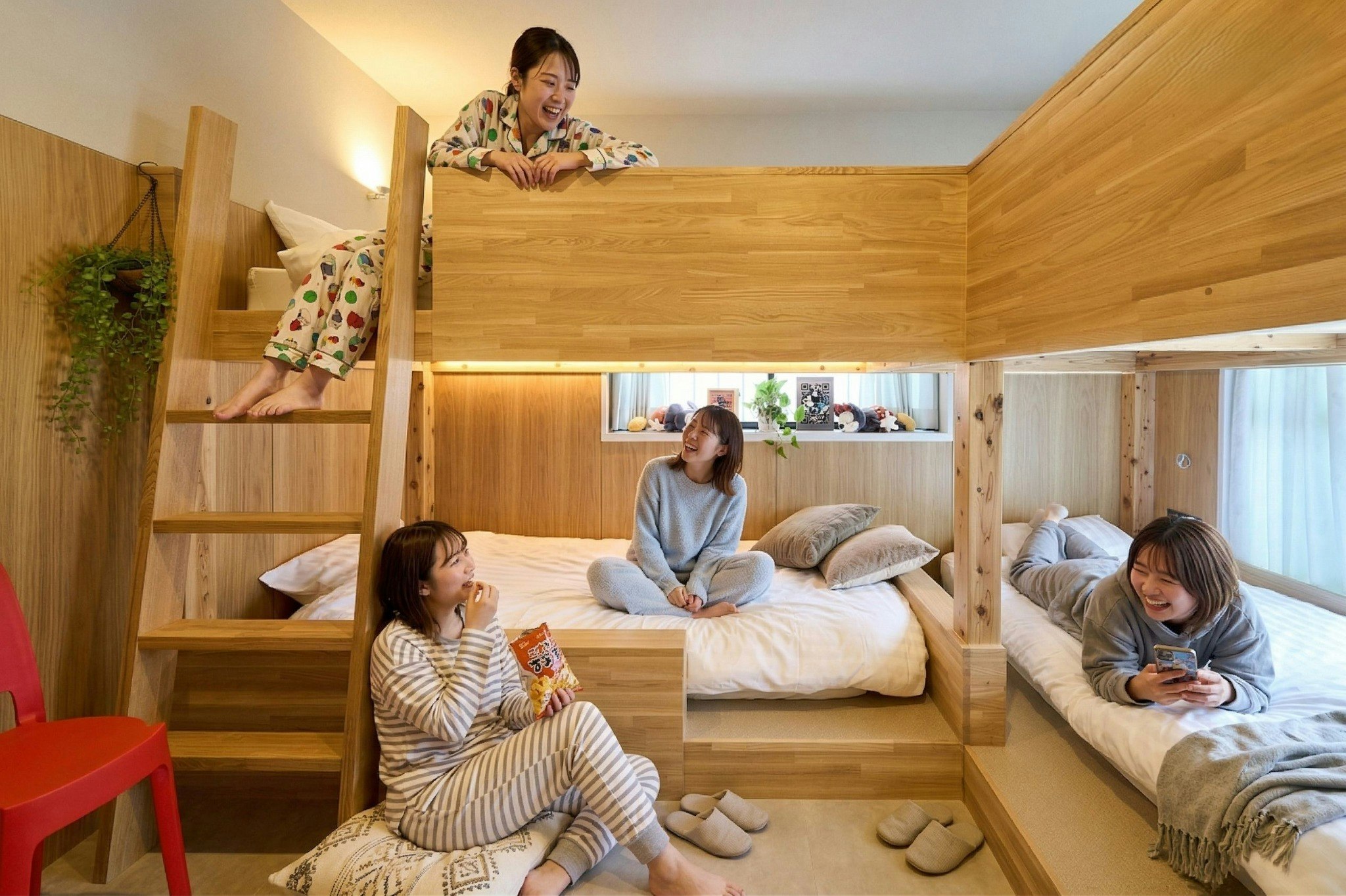 【ミッキーRoom】特注2段ベッド2台(4名様利用)