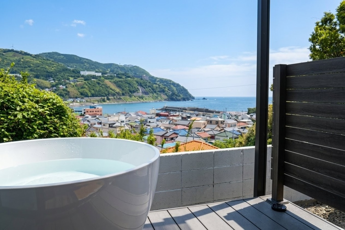 【楽天スーパーSALE】絶景露天風呂｜海を臨む一棟貸し｜最大８名・家族旅行に・滑り台