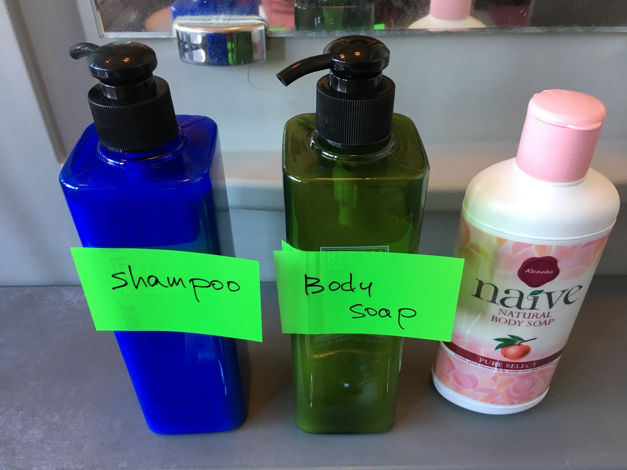 Shampoo and Body soap