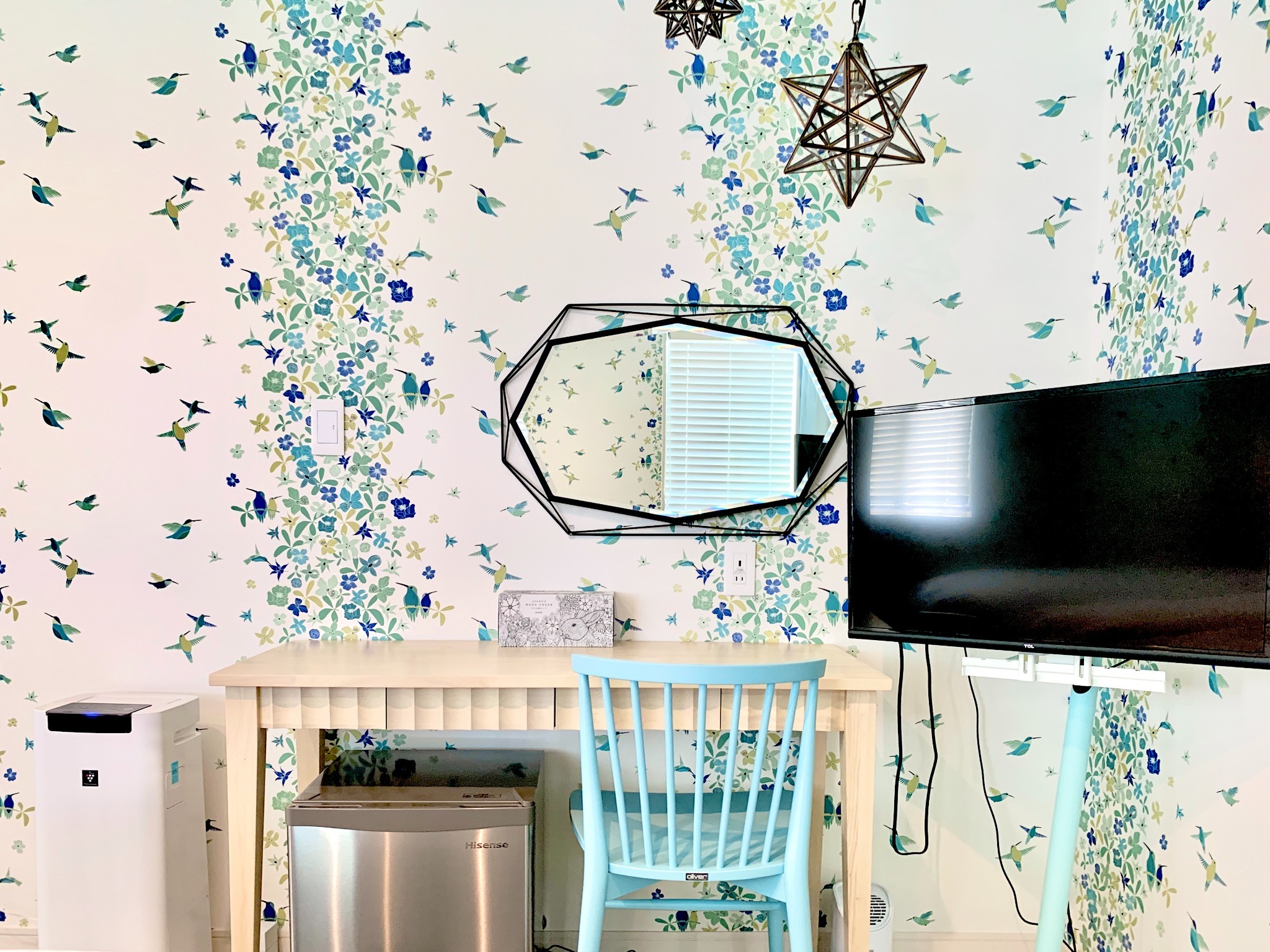 TV、冷蔵庫、空気清浄機常設