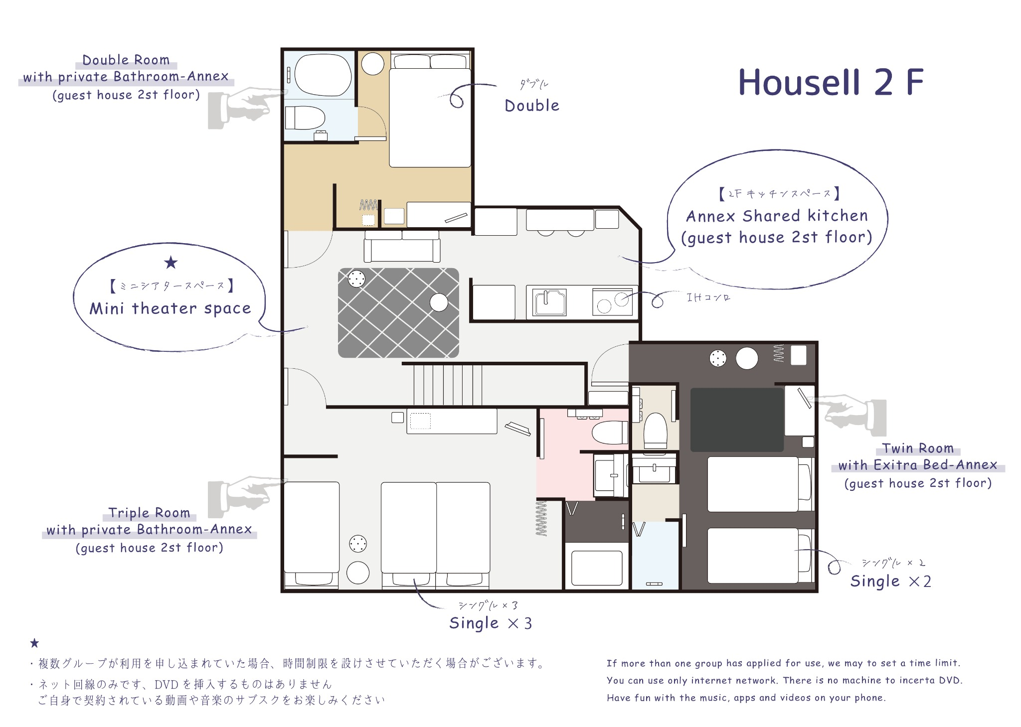 HouseII 2F 間取り図
