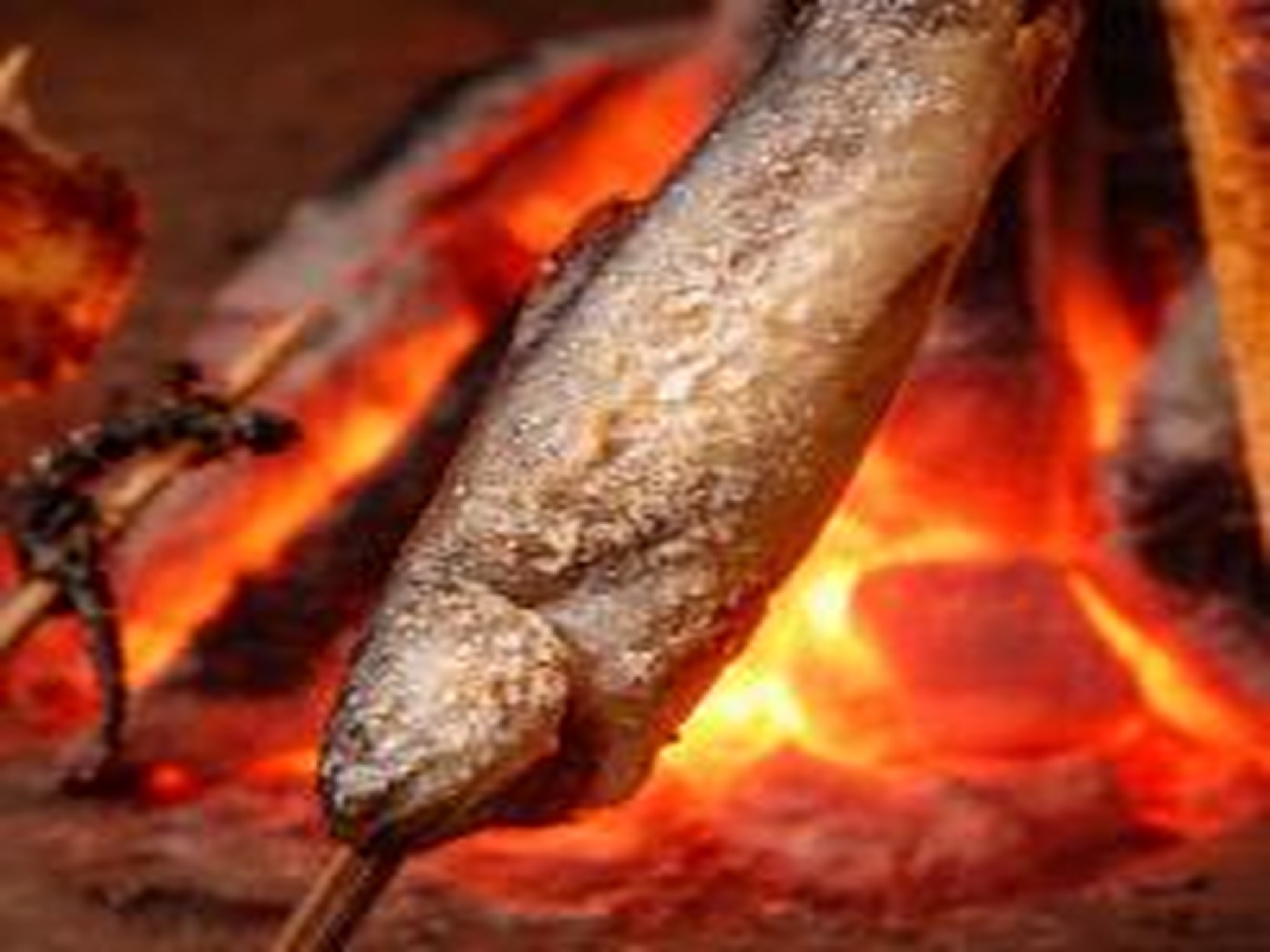 調理例 魚の串焼き