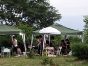 夏は高原避暑地でBBQ